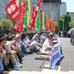 4者4団体／1047名不採用問題の早期解決を求める座り込み行動(2007年05月21日～25日 国土交通省前)