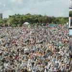 教科書検定意見撤回を求める県民大会(沖縄・宜野湾市)