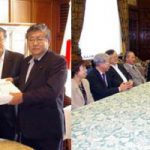 テロ特措法反対署名提出行動(衆・参院)