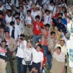 復帰36年5・15平和行進結団式－米軍再編NO!辺野古新基地建設許さない全国集会(2008年05月15日 名護市役所前広場)