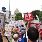 「とめよう！戦争法案  集まろう！国会へ」　国会包囲集会に２万５千人